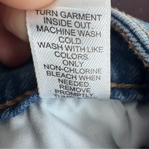 Cato denim midi shirt with gold hardware sz 4 - Picture 11 of 11